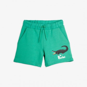 Green Crocodile Shorts Mini Rodini