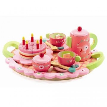 CHILDREN'S WOODEN TOY BIRTHDAY CAKE DJECO