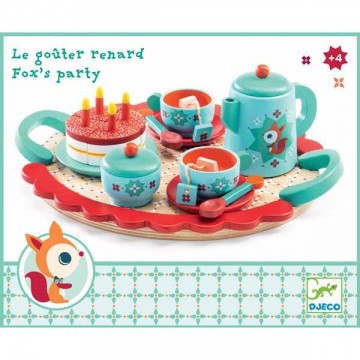 Children's Green Wooden Tea Set Djeco