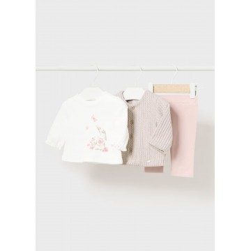 Baby Pink Bunny Clothing Set Mayoral