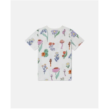 Woodland Print Crewneck T-Shirt For Girl Stella Mc Cartney