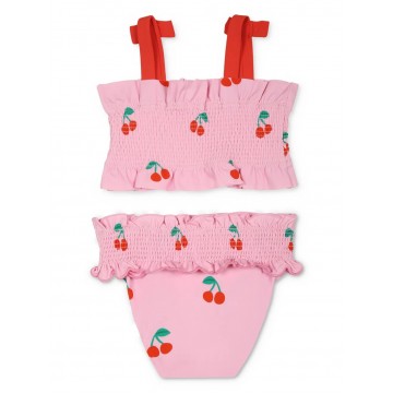 Cherry Pink Baby Swimsuit Stella Mc Cartney