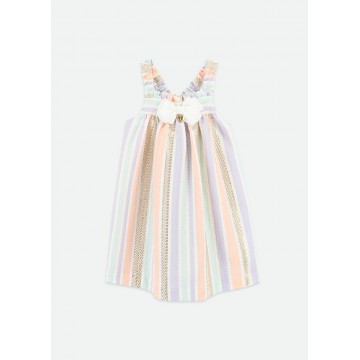 Ocean Stripe Jacquard Dress Gold Multi Angel Face