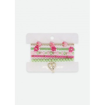 Rose Flower Bracelet Set