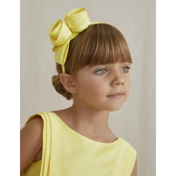 Abel and Lula Children's Yellow Hairband yellow with roses