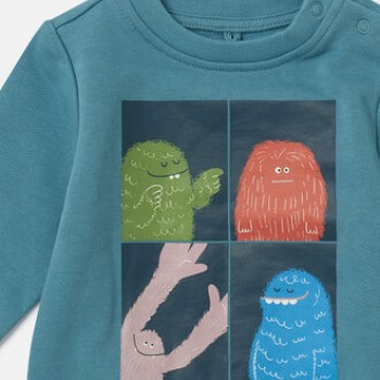 Stella Mc Cartney Παιδικό Φούτερ Με Τέρατα Stella Mc Cartney Παιδικό Φούτερ Με Τέρατα