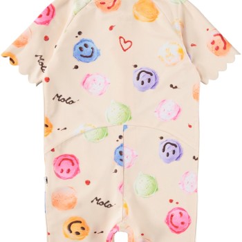 Molo Riley Κρεμ Μαγιό Με Χαμόγελα