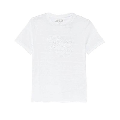 Guess Παιδικό Κοντομάνικο T-shirt Λευκό με Κεντητό Λογότυπο για Αγόρι Guess Παιδικό Κοντομάνικο T-shirt Λευκό με Κεντητό Λογότυπο για Αγόρι