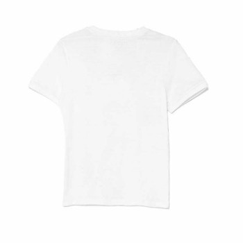 Guess Boys’ White Jacquard T-Shirt with Embroidered Logo