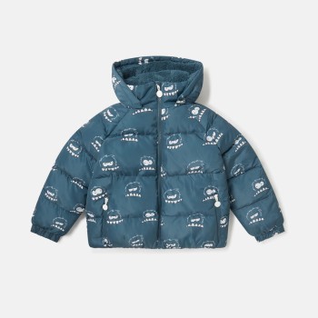 Stella Mc Cartney Monster Print Hooded Puffer Coat Stella Mc Cartney Monster Print Hooded Puffer Coat