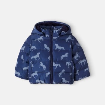 Stella McCartney Kids Φουσκωτό μπουφάν με στάμπα 