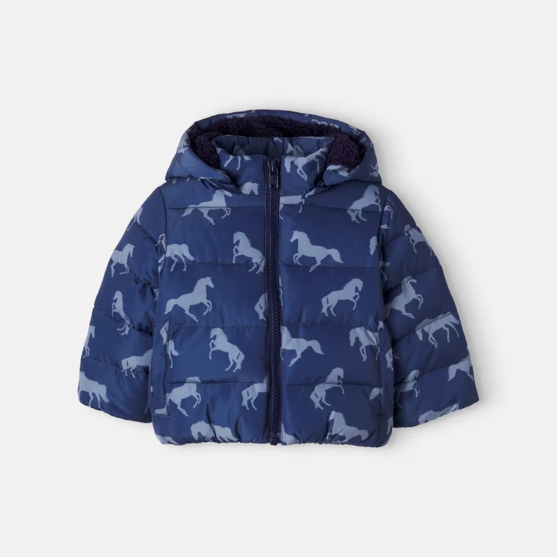 Stella McCartney Kids Φουσκωτό μπουφάν με στάμπα για μωρά