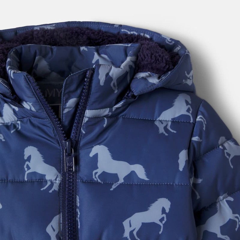 Stella McCartney Kids Φουσκωτό μπουφάν με στάμπα για μωρά