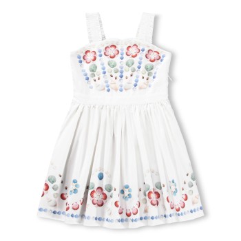 Molo Chelley Λευκό Παιδικό Φόρεμα Με Σκυλάκια