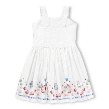 Molo Chelley Λευκό Παιδικό Φόρεμα Με Σκυλάκια