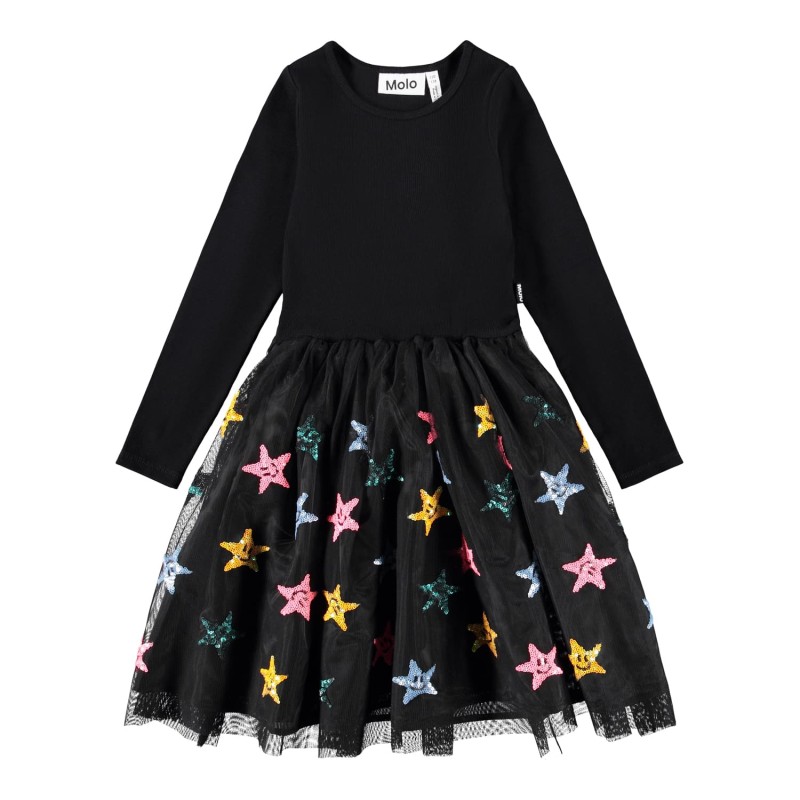 Molo Cyrus Μαύρο Παιδικό Φόρεμα Με Τούλι