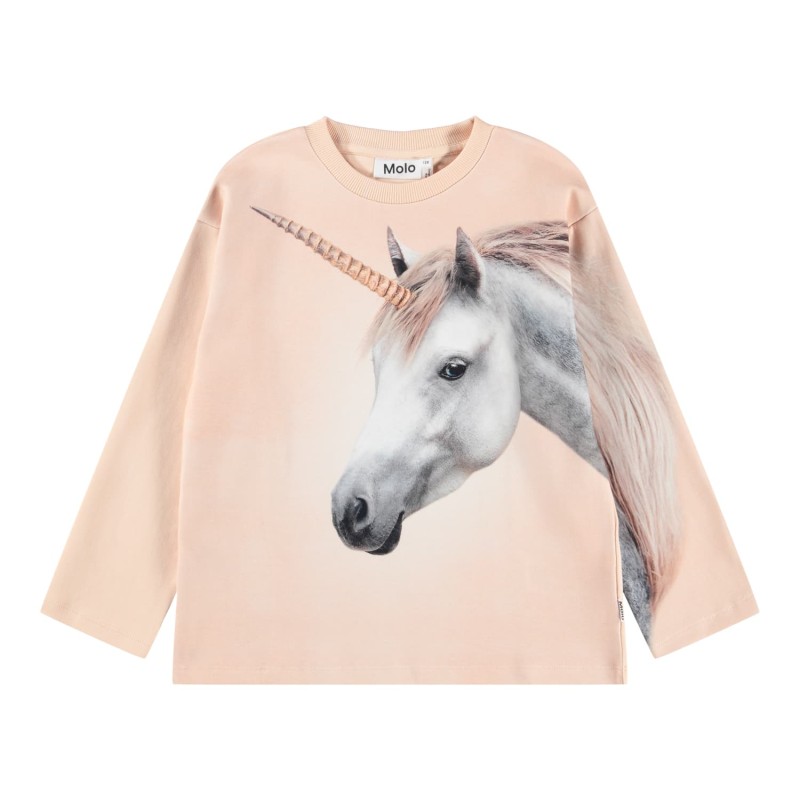Molo Mountoo "Born a Unicorn" Ροζ μακρυμάνικο μπλουζάκι