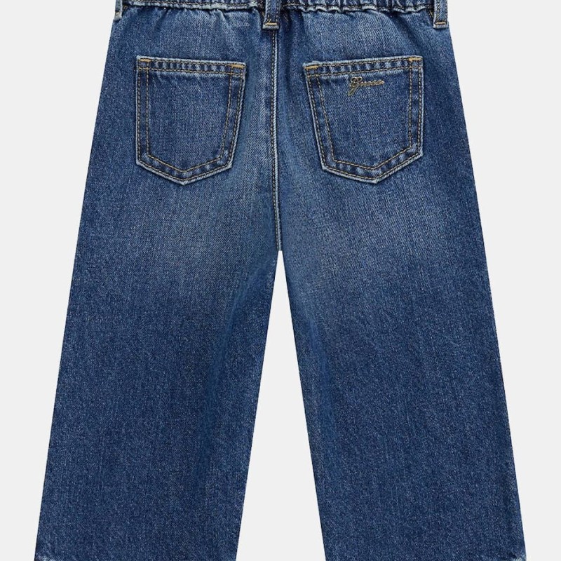 Guess Παιδικό Τζιν Παντελόνι Culotte με Λουρέξ Κλωστή για Κορίτσι