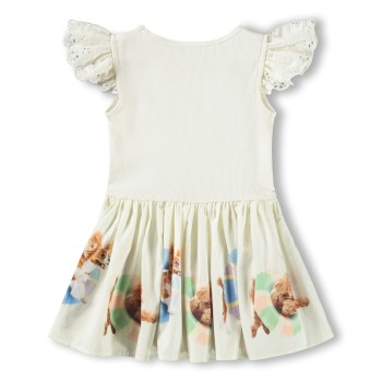 Molo Cimi Λευκό Παιδικό Φόρεμα Με Σκυλάκια