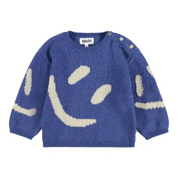 Molo Παιδικό Πουλόβερ Μπλε με Χαμόγελο 