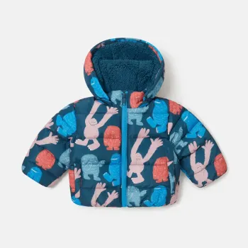 Stella Mc Cartney Monster Print Hooded Puffer Coat Stella Mc Cartney Monster Print Hooded Puffer Coat