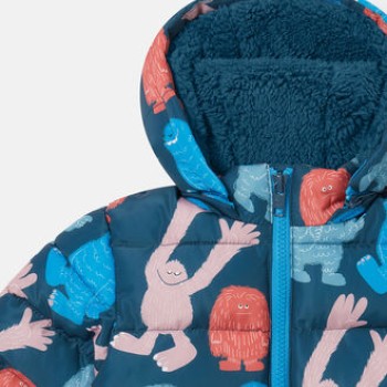 Stella Mc Cartney Monster Print Hooded Puffer Coat Stella Mc Cartney Monster Print Hooded Puffer Coat