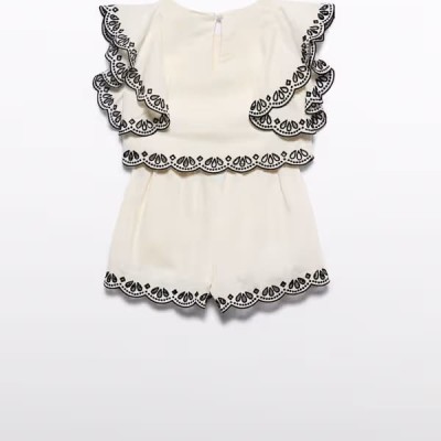 Abel & Lula Παιδικό Λευκό  Σετ  Με Μάυρες Λεπτομέρειες