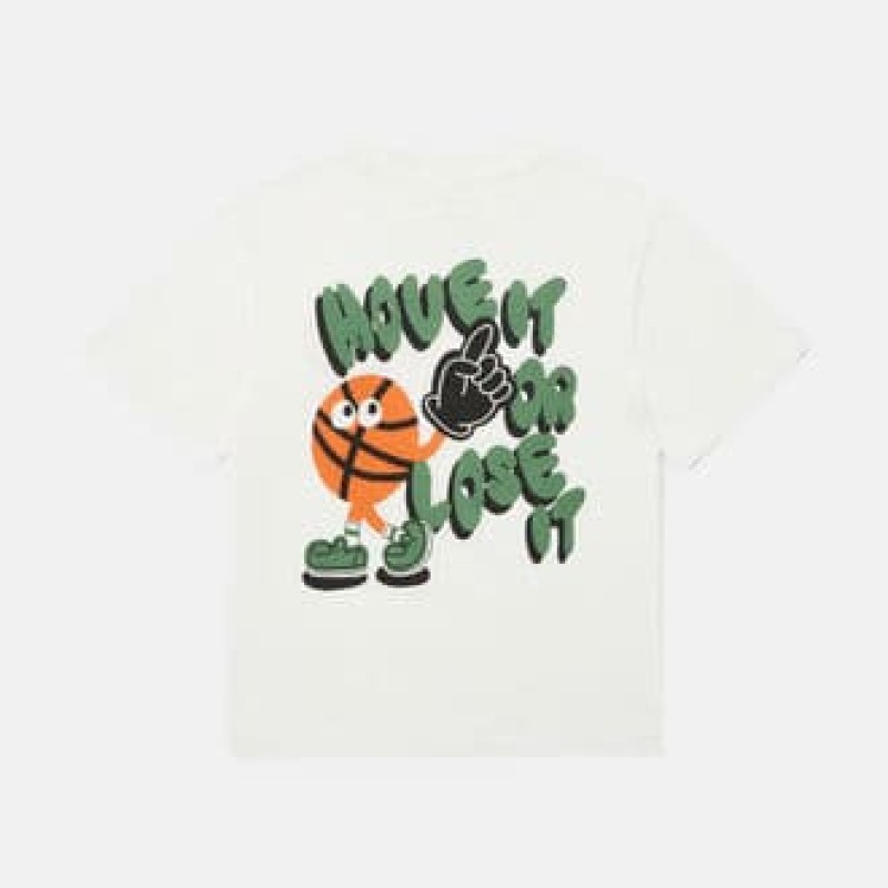 Stella McCartney Kids  Λευκή Μπλούζα Με Μπάλα