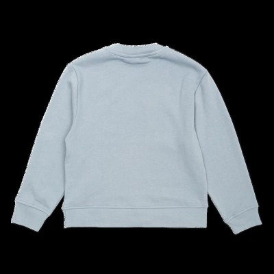 Stella McCartney Kids Παιδικό Κοριτσίστικο Μπλε Φούτερ με Λευκό Κεντημένο Λογότυπο
