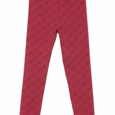 Stella McCartney Kids Κοριτσίστικο Bordeaux Κολάν με All-Over Logo