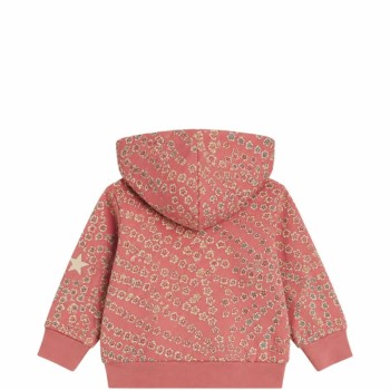 Stella McCartney Kids Βρεφική Κοριτσίστικη Ροζ Ζακέτα με Κουκούλα και Μοτίβο Αστεράκια