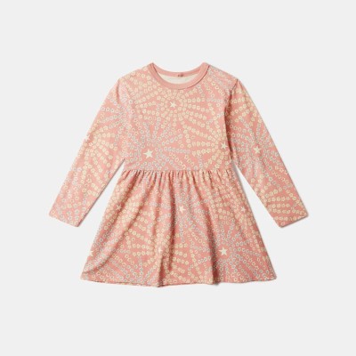 Stella McCartney Kids Παιδικό Ροζ Φόρεμα με Σχέδιο Αστέρια
