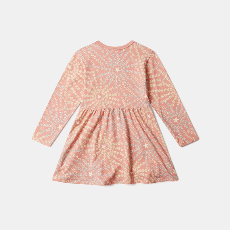 Stella McCartney Kids Παιδικό Ροζ Φόρεμα με Σχέδιο Αστέρια