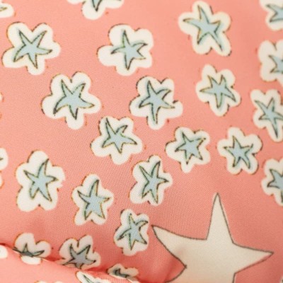 Stella McCartney Kids Βρεφικό Ροζ Μπουφάν Puffer με Αστεράκια
