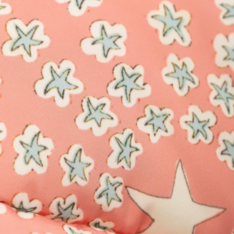 Stella McCartney Kids Βρεφικό Ροζ Μπουφάν Puffer με Αστεράκια