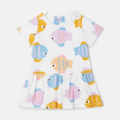 Stella McCartney Kids Baby Shell Print Jersey Dress