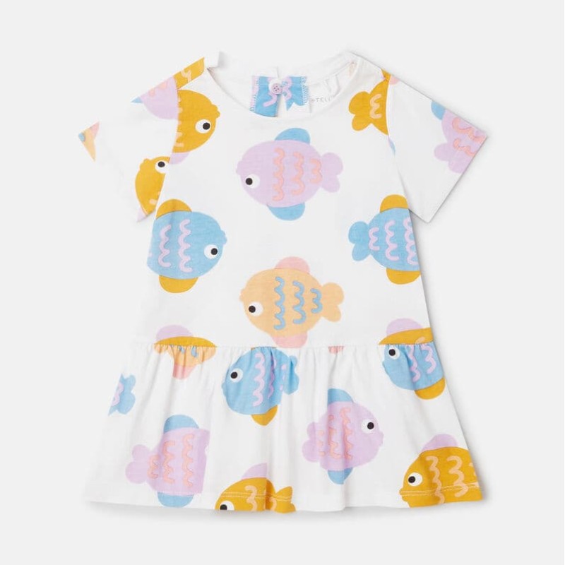 Stella McCartney Kids Baby Shell Print Jersey Dress