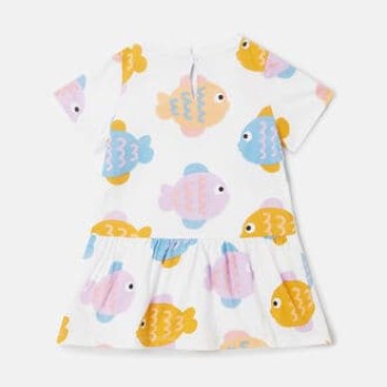 Stella McCartney Kids Baby Shell Print Jersey Dress