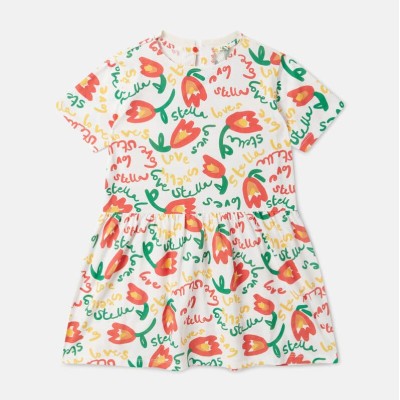 Stella McCartney Kids Embroidered Τulle Dress