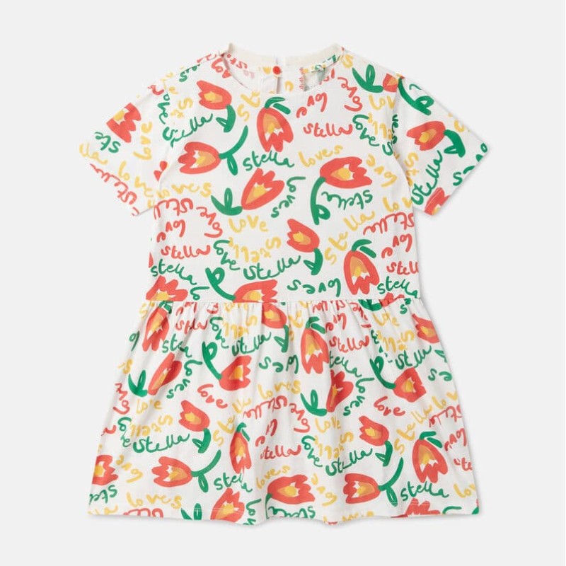 Stella McCartney Kids Embroidered Τulle Dress
