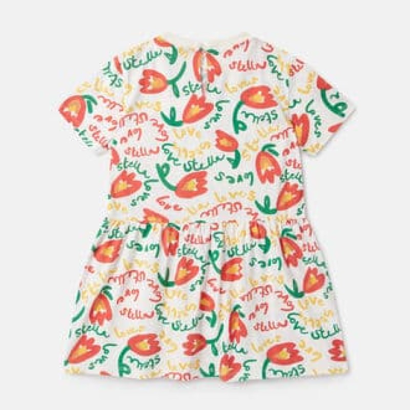 Stella McCartney Kids Embroidered Τulle Dress