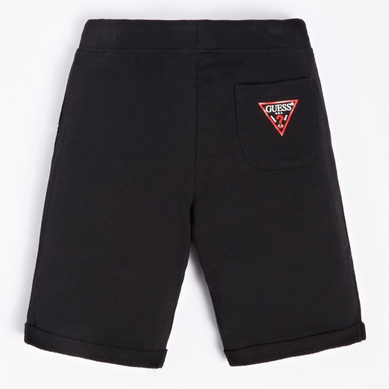 Guess Παιδική Βερμούδα Μαύρη Basic Active Core από Οργανικό Βαμβάκι για Αγόρι Guess Παιδική Βερμούδα Μαύρη Basic Active Core από Οργανικό Βαμβάκι για Αγόρι