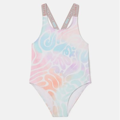 Stella McCartney Kids Tie-Dye Graphic Swimsuit