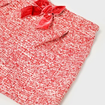 Mayoral Girls’ Woolen Cherry-Red Shorts