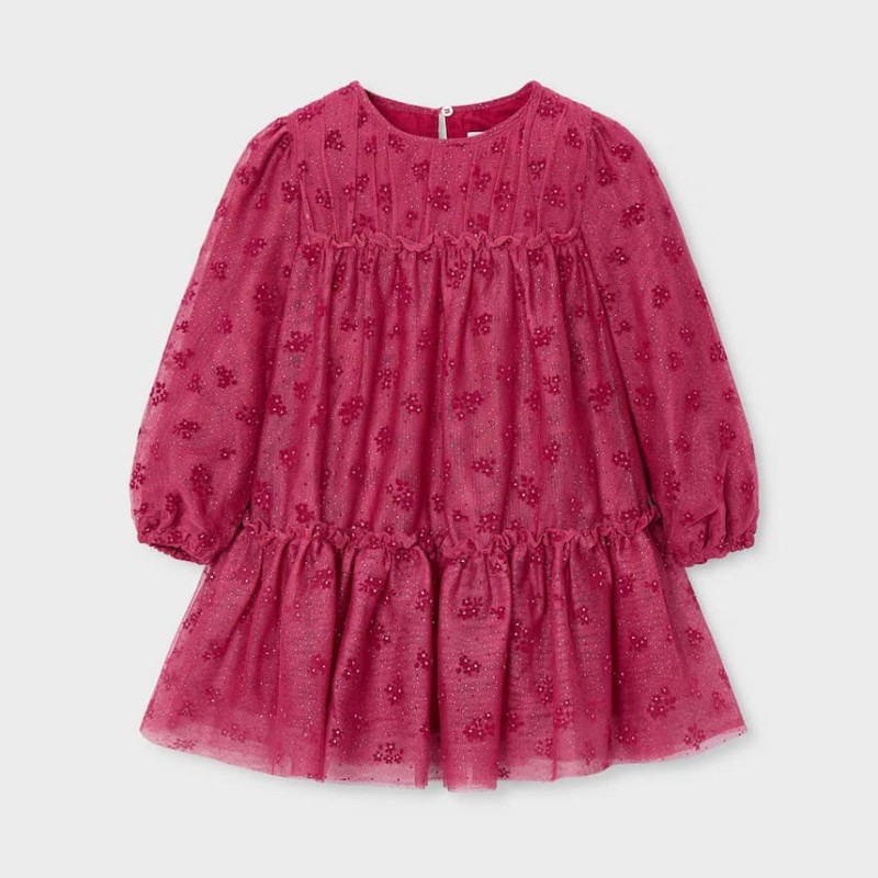 Mayoral Girls’ Cherry Tulle Dress