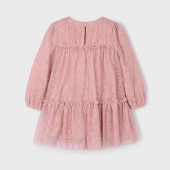 Mayoral Παιδικό Ροζ Τούλινο Φόρεμα