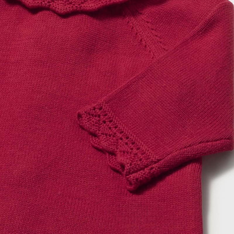 Mayoral Βρεφικό Κόκκινο Σετ 3 Τεμαχίων με Στάμπα Κερασιών