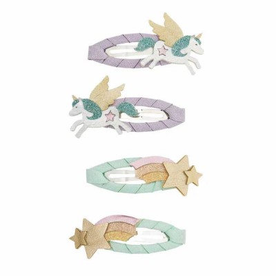 Mimi & Lula Παιδικά Κλιπ Μαλλιών My Little Unicorn Clic Clacs (Σετ 4 Τεμαχίων)