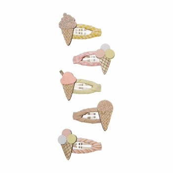 Mimi & Lula Παιδικά Κλιπ Μαλλιών Ice Cream Mini Clic Clacs (Σετ 5 Τεμαχίων)
