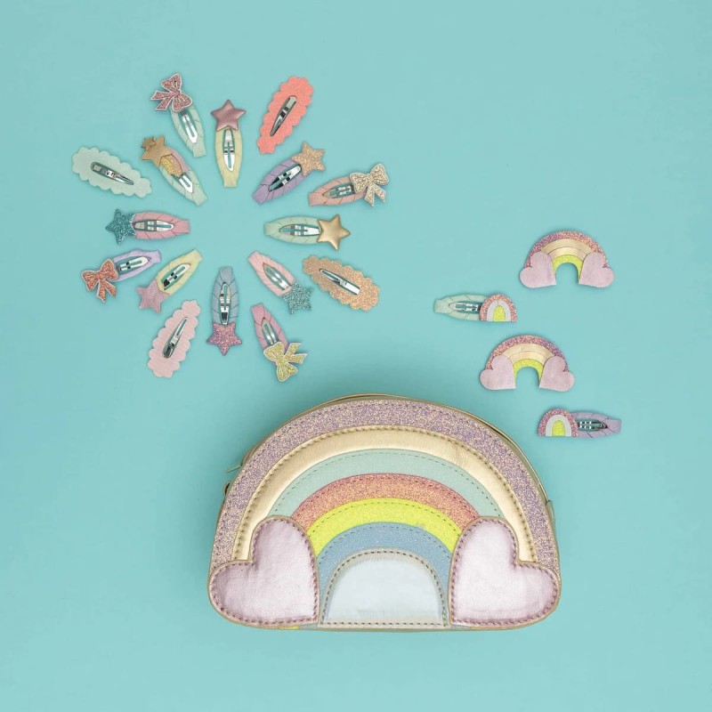 Mimi & Lula Παιδικά Κλιπ Μαλλιών Rainbow & Star Mini Clic Clacs (Σετ 5 Τεμαχίων)